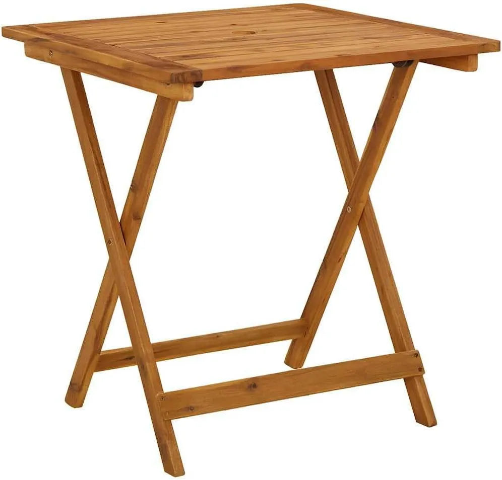 Składany Stół ogrodowy i stół tarasowy – z drewna, składana konstrukcja, 70 × 70 × 75 cm