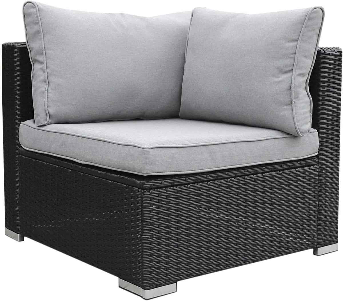 Sofa narożna – z technorattanu