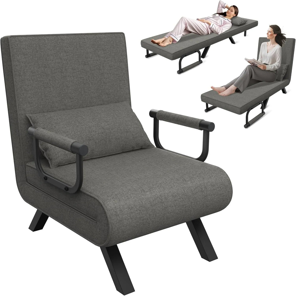 Sofa – z funkcją spania, składana konstrukcja, 3 w, 150 kg