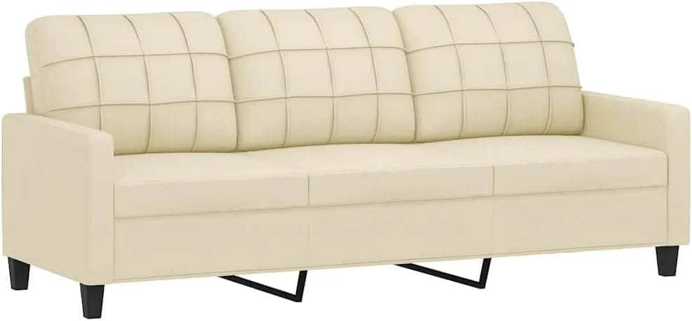 Sofa: 3-osobowa, 180 cm, tapicerka skórzana