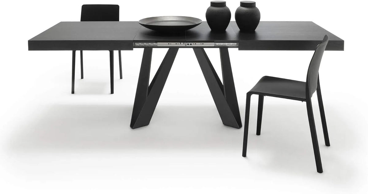 Mobili Fiver Stół rozkładany Romina 160 240 x90 cm – czarny, z metalu
