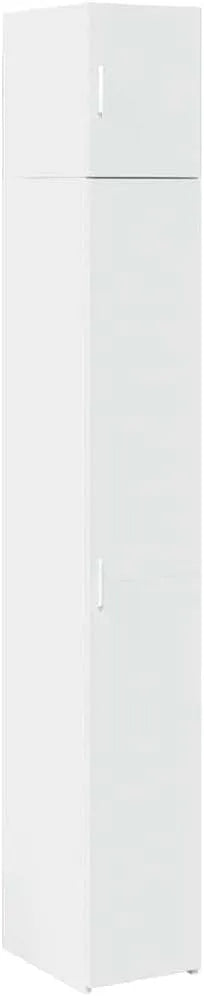 Wąska szafka – z drewna, 30 × 42, 5 × 225 cm, biały