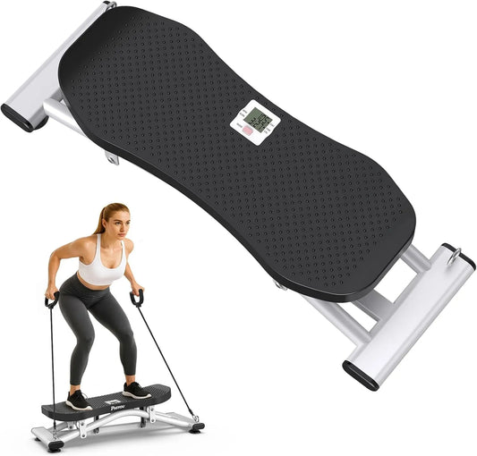 Balance Board symulator narciarski – LCD, z taśmami oporowymi, z wyświetlaczem, 150 kg