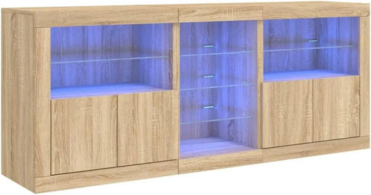 Szafka z oświetleniem LED — wyświetlacz LED, 181, 5 × 37 × 67 cm