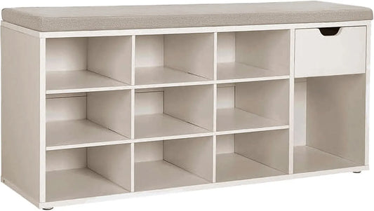 VASAGLE LHS024K03 Szafka na buty i komoda obuwnicza – z szufladami, 30 × 104 × 48 cm
