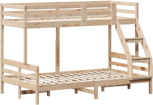 Łóżko piętrowe i łóżko wysokie: z drewna, 80 × 200, 120 × 200 cm