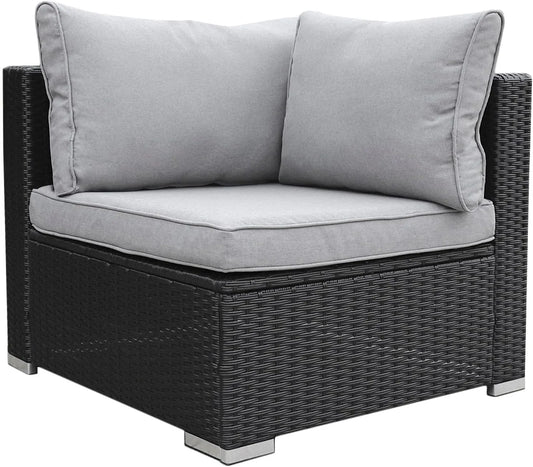 Sofa narożna – z technorattanu