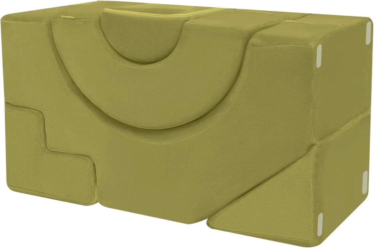 Sofa – modułowa konstrukcja, wypełnienie piankowe, zielony
