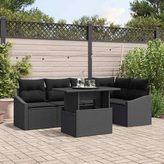 Sofa narożna – z podłokietnikami, z poduszkami, z technorattanu, z metalu