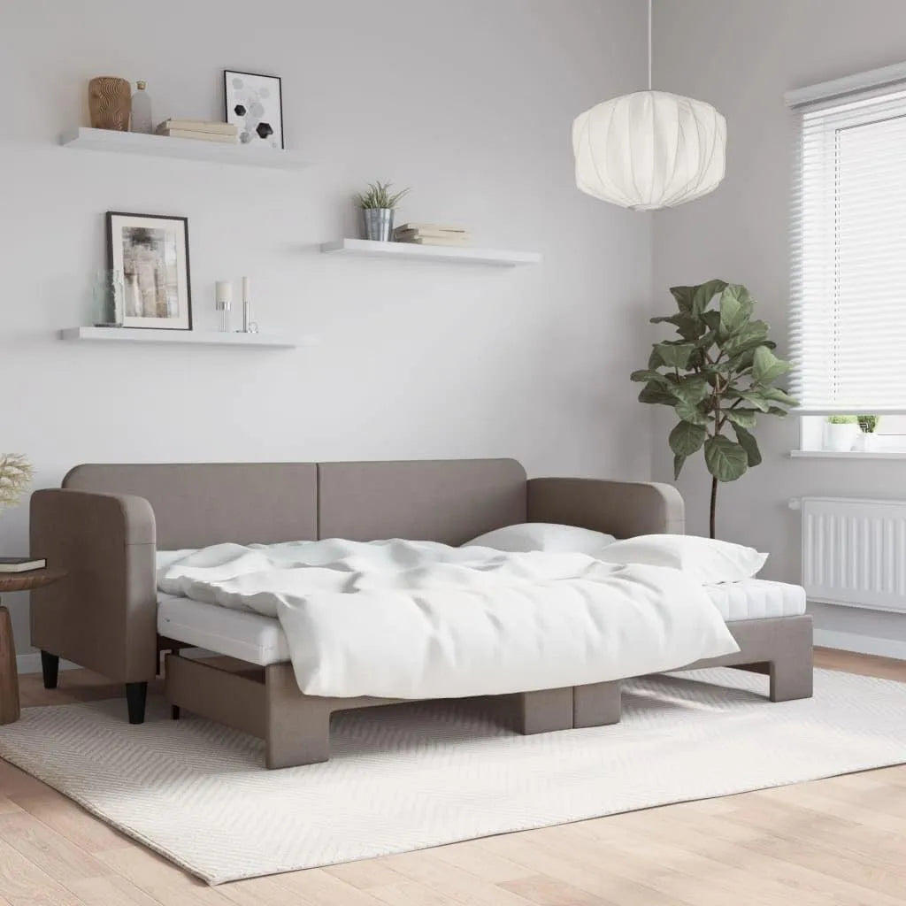 Sofa – wypełnienie piankowe, 2 w, szary, rozkładana konstrukcja