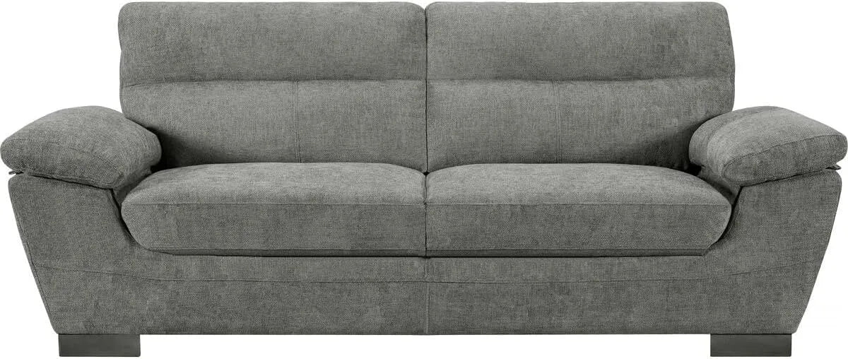 Sofa – tapicerka materiałowa, 3-osobowa, 210 × 88 × 90 cm, szary, tapicerka materiałowa