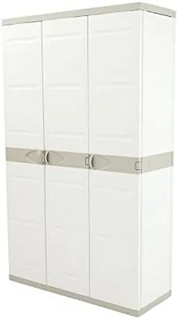 Szafa – 3 drzwi, 105 × 44 × 176 cm, 105 cm, beżowy