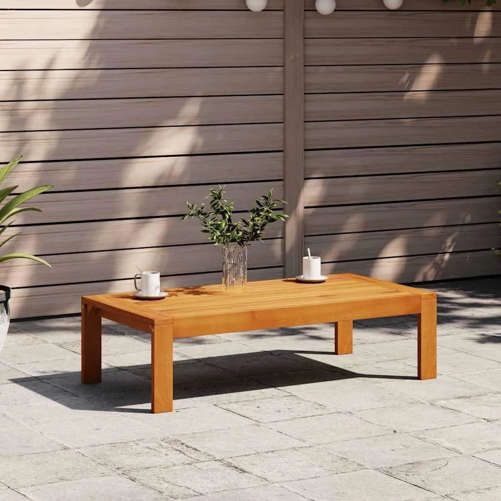 Stół ogrodowy i stół tarasowy z litego drewna akacjowego: z drewna, 100 × 50 × 27 cm, tapicerka materiałowa