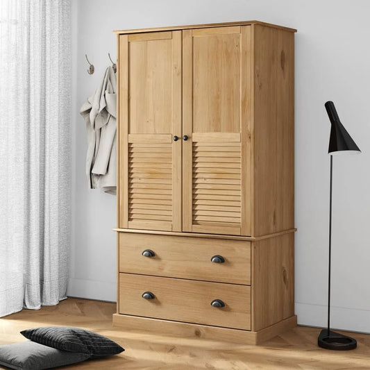 Szafa: z drewna, z szafą, 90 × 55 × 176 cm, z litego drewna