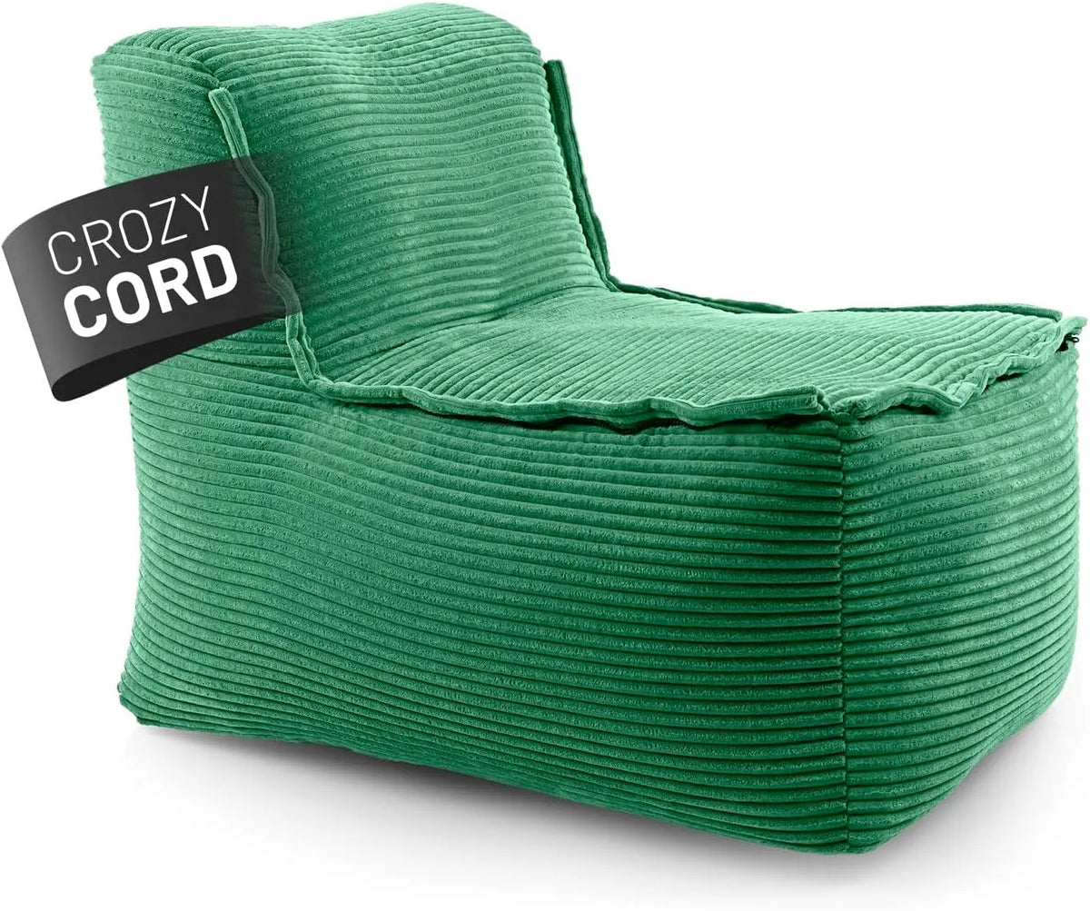 Modułowy worek do siedzenia środkowego Cord: EPS, modułowa konstrukcja, ze sztruksu, z poduszkami, 200 l, tapicerka materiałowa