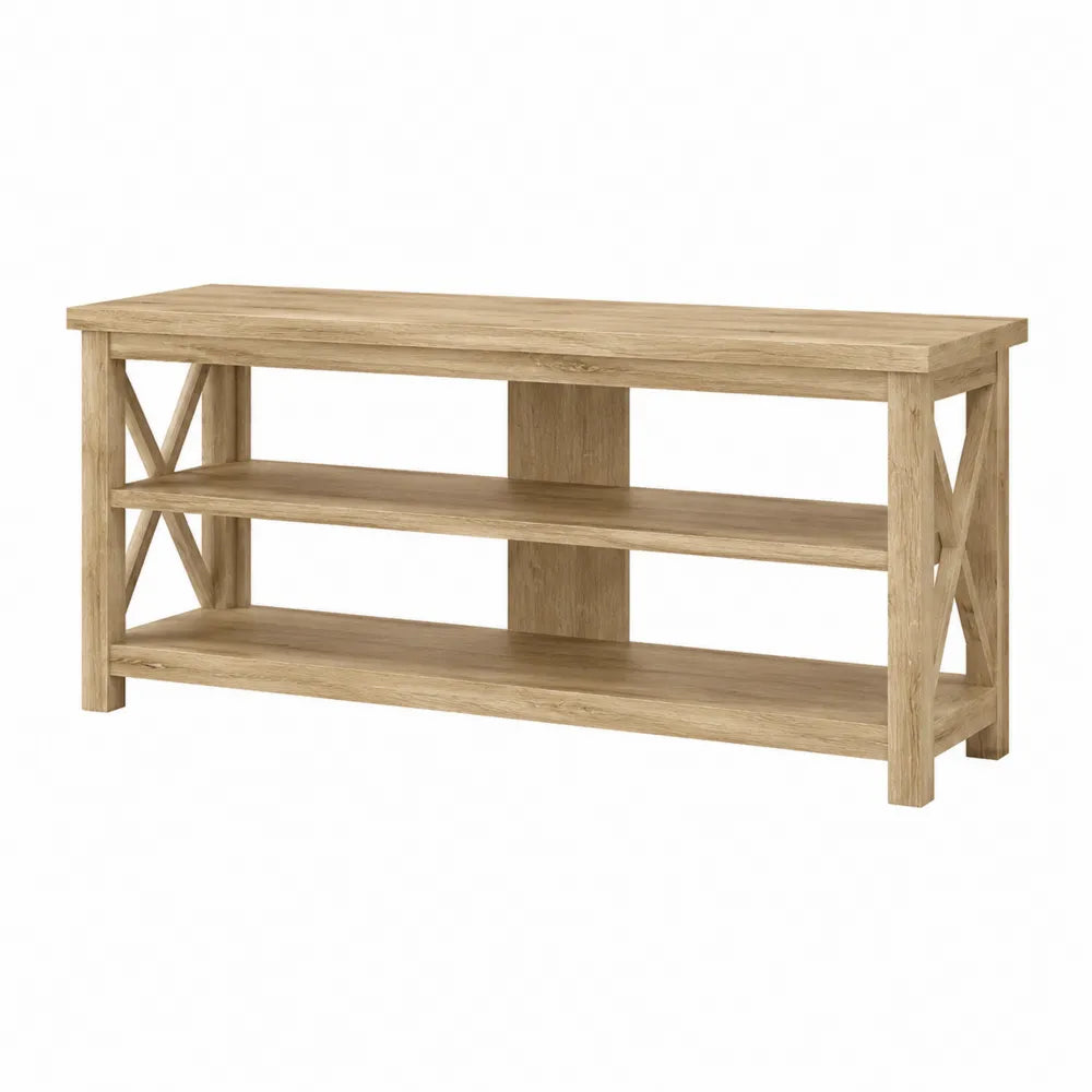 Stolik RTV z płyty MDF z okleiną dębową 120 cm